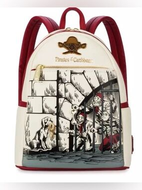 Loungefly Disney Parks Pirates of the Caribbean jail scene mini backpack